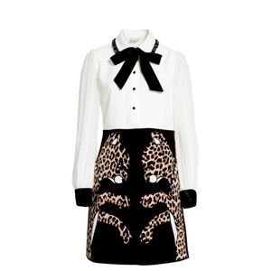 Kate Spade Leopard Appliqué Dress